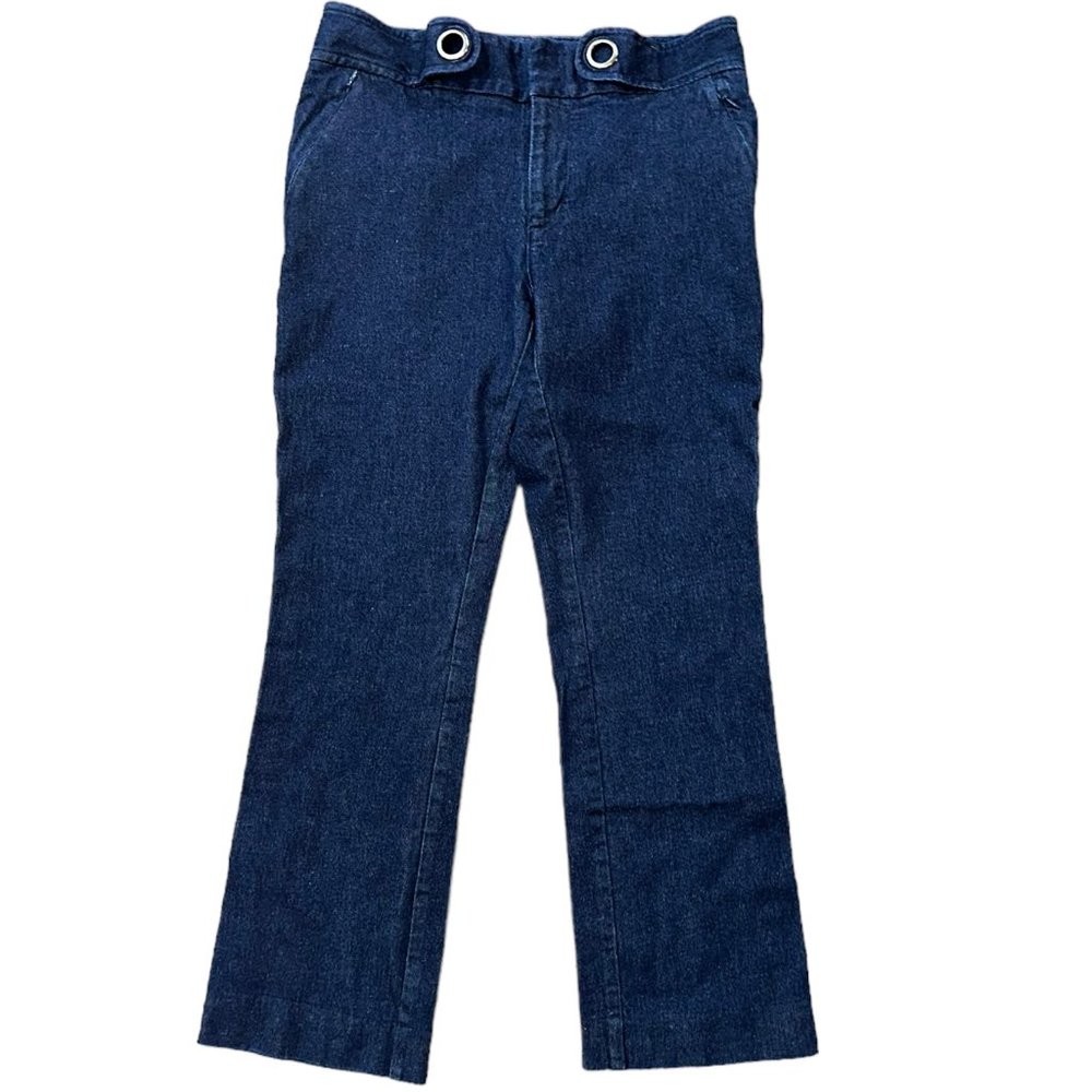 Women's Anthropologie Essential Crop Flare Denim Pants Size‎ 4